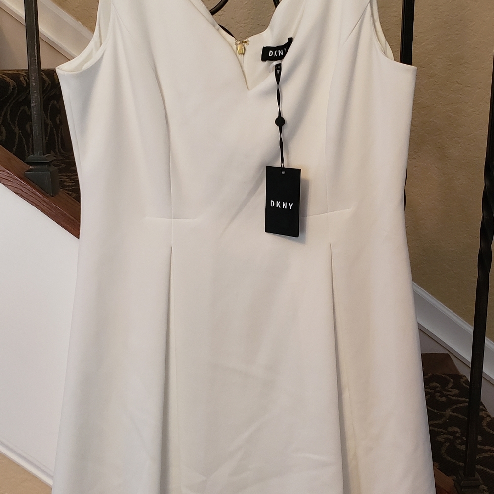 DKNY white dress